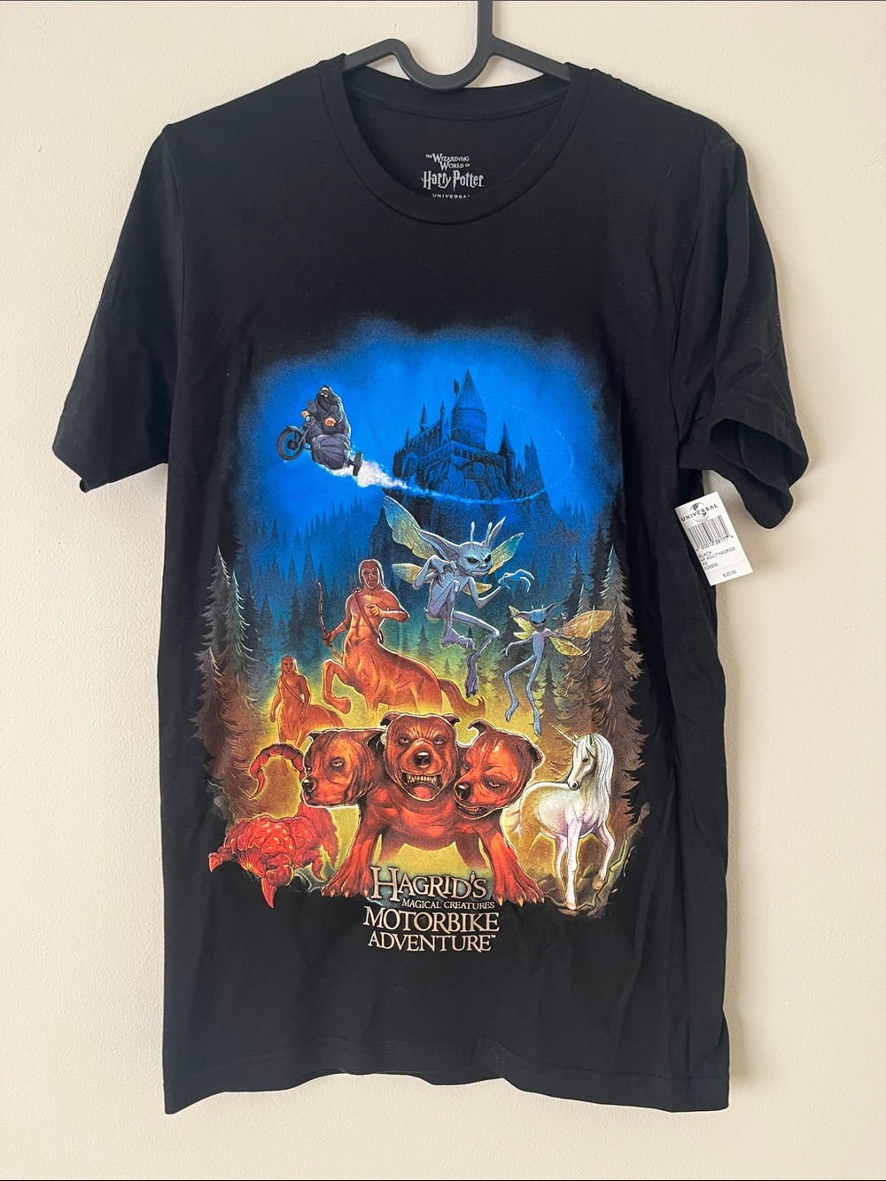 Harry Potter Hagrid's Magical Creatures Motorbike Adventure Graphic Tee XS
